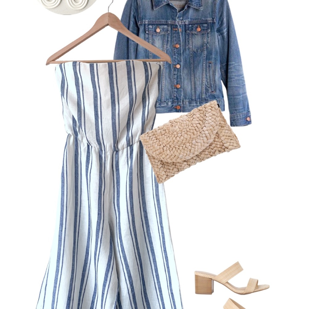 Alice & Olivia 100% Linen Jumpsuit, Wide Leg